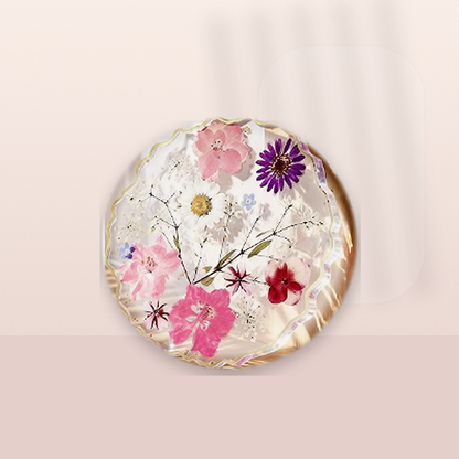 Livensio Floral Resin Drink Coaster