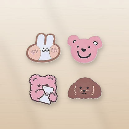 Livensio Colorful Animal Silicone Coaster Set