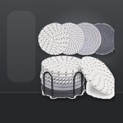 Livensio Absorbent Multicolor Coaster Set Holder