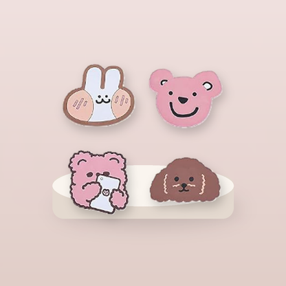 Livensio Colorful Animal Silicone Coaster Set