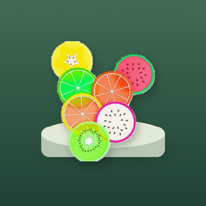Livensio Colorful Fruit Coaster Set