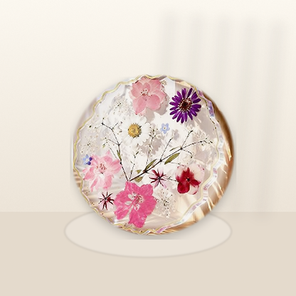 Livensio Floral Resin Drink Coaster