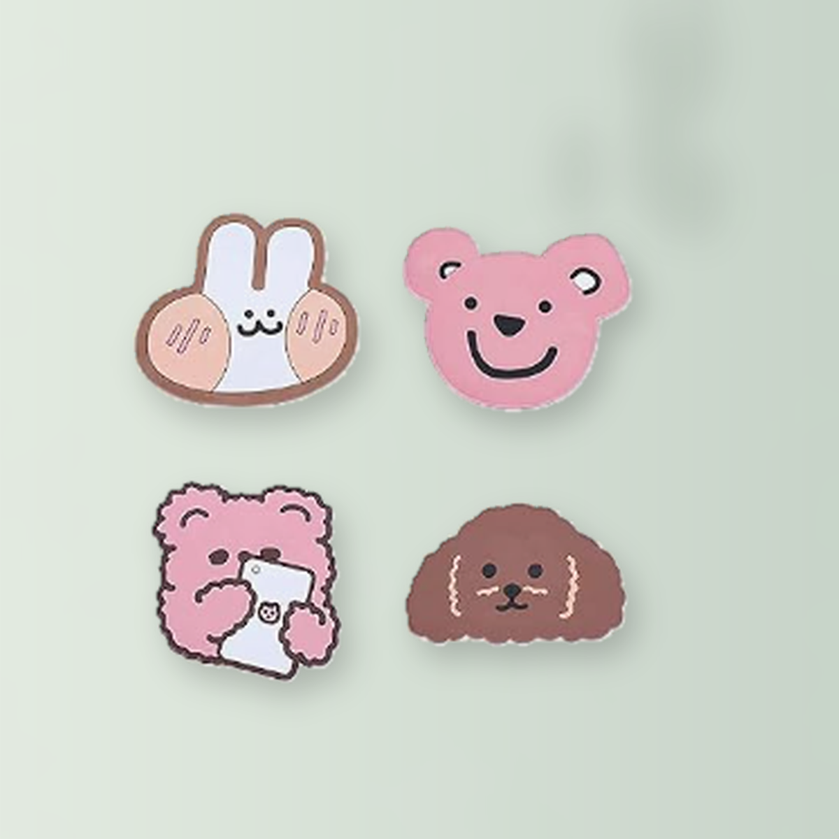 Livensio Colorful Animal Silicone Coaster Set