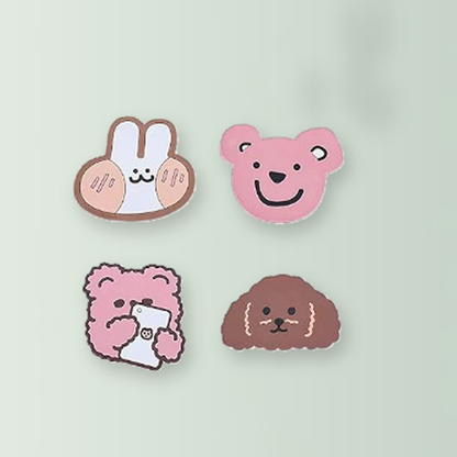 Livensio Colorful Animal Silicone Coaster Set