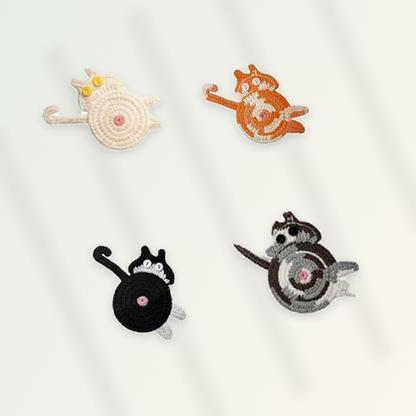 Livensio Woven Cat Drink Coaster