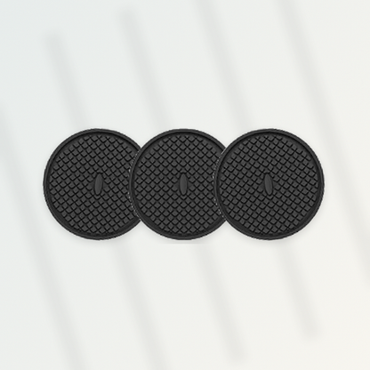 Livensio Black Silicone Deep Tray Coasters