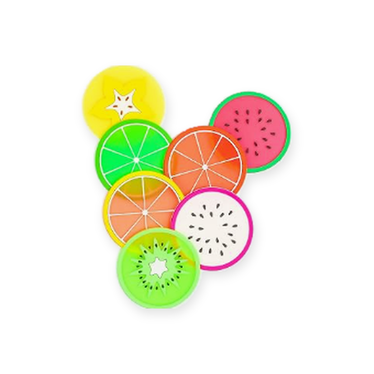 Livensio Colorful Fruit Coaster Set