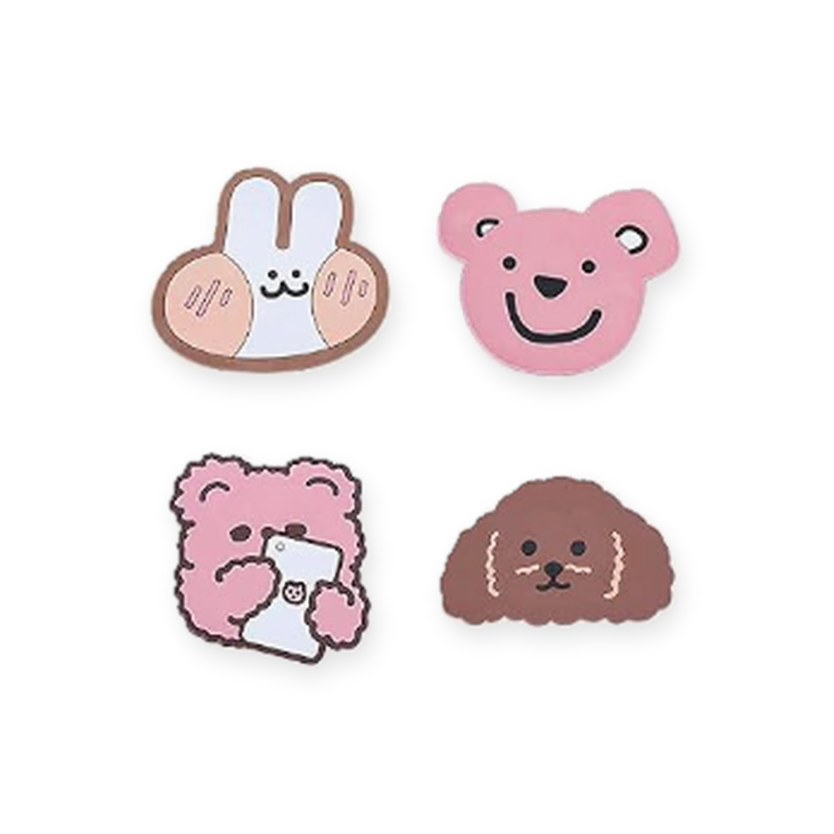 Livensio Colorful Animal Silicone Coaster Set