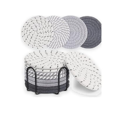 Livensio Absorbent Multicolor Coaster Set Holder