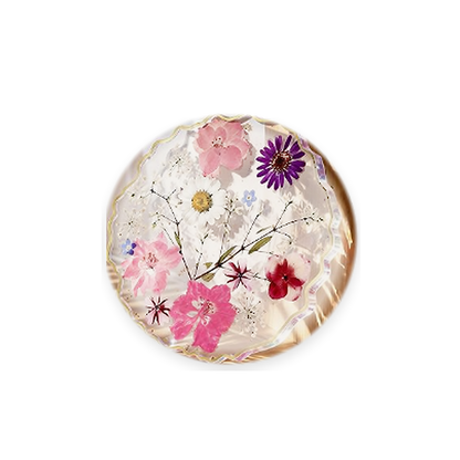 Livensio Floral Resin Drink Coaster